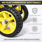 Hose Reel Cart, Hold Up to 300 ft of 5/8'', Garden Hose Cart with 2 Wheels, Heavy Duty Freestanding Water Hose Reels for Outside Garden Lawn Yard Outdoor (300ft Hose Capacity) - Image 7