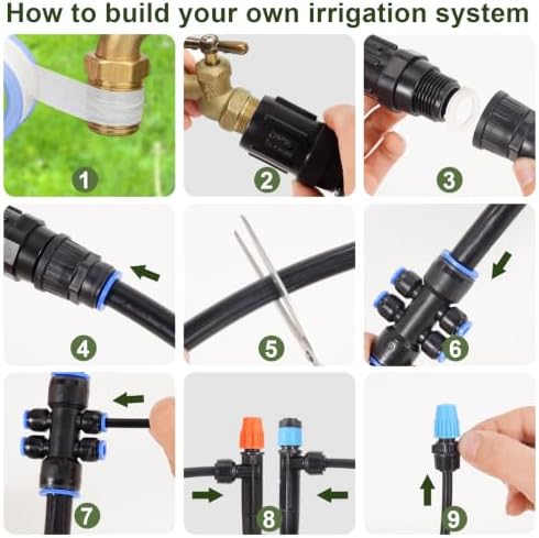 263FT Drip Irrigation System,Garden Watering Kit for Gardens,Potted Plants - Image 7