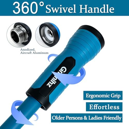 Garden Hose 5/8 in x 200 ft, Made of TPE (BetterThan PVC/Hybrid Polymer), Lightweight yet Durable Water Hose with Ergonomic Grip, Drinking Water Safe Material, All-Weather, 3/4" GHT Fittings - Image 4