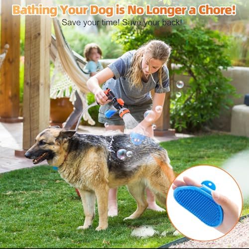 Dog Shower Attachment with 6.6Ft Long Shower Hose & Metal 3-Way Diverter - Image 3