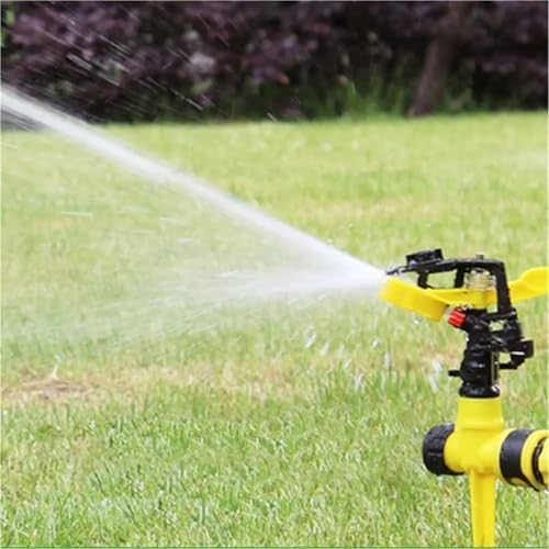 Adjustable 360° Rotary Rocker Sprinkler for Lawn & Garden | Spike Base for Easy Installation | Full-Coverage Watering Jet - Image 3