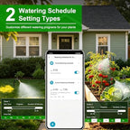 120FT WiFi Solar Drip Irrigation System, Dual Zone Timer - Image 2