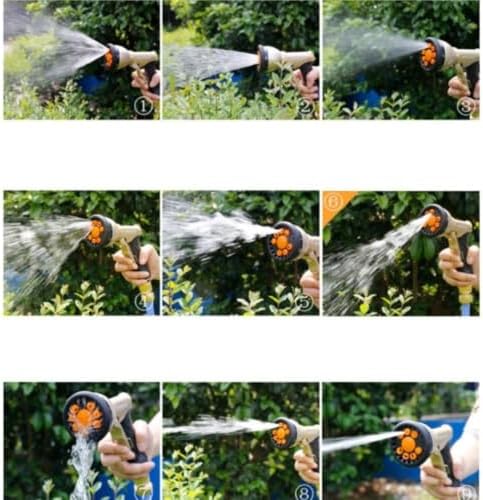 9 Function Garden Hose Nozzle, Zinc Alloy Spray Gun - Image 2