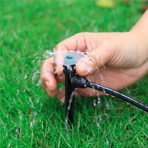 Compatible with 1 4 Inch Hose Garden Watering System Garden Diffuser Irrigation 360 Degree Rotating Nozzle Sprinkler(5pcs Scattering) - Image 5