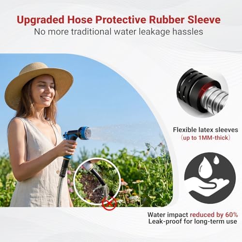 Lefree 75ft Metal Garden Hose - 304 Stainless Steel Water Hose - Image 3