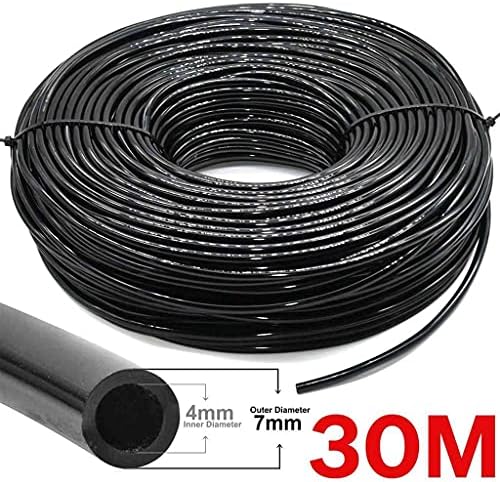 4/7mm Garden Watering Hose, PVC Micro Irrigation Pipe Drip Irrigation Tubing Sprinkler for Lawn Balcony Greenhouse (Color : 30M (98.4ft), Size : 1/4'') - Image 2