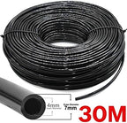 4/7mm Garden Watering Hose, PVC Micro Irrigation Pipe Drip Irrigation Tubing Sprinkler for Lawn Balcony Greenhouse (Color : 30M (98.4ft), Size : 1/4'') - Image 2