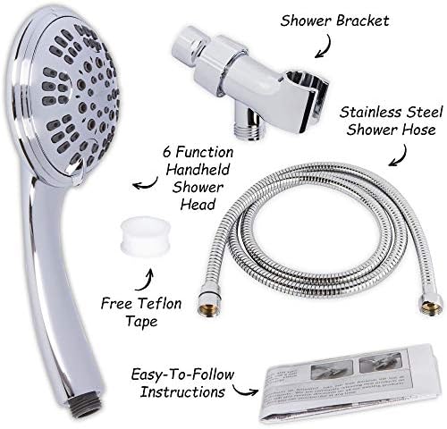 Aqua Elegante Luxury Handheld Shower Kit - 1.8 GPM - Polished Chrome - Image 5