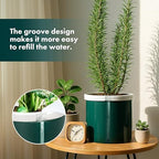 D'vine Dev Self Watering Terracotta Pot, Teal Glass Cup, 8 in, 37-X-C-5 - Image 4