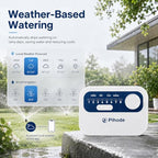 8 Zone Smart Sprinkler Controller, WiFi Irrigation Timer with App Remote Control, Weather-Based Automatic Watering, Customizable Schedules & Seasonal Adjustment for Lawn and Garden - Image 2