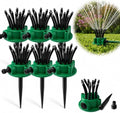 360° Multi-Directional Lawn Sprinkler for Yard & Garden, Precision Irrigation with Wide Coverage, Stable Rotating & Easy-Connect Automatic Watering System for Grass, Roof Cooling & Outdoor Fun (6pcs) by Unknown