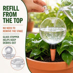 Self Watering Globes, 2-Pack 26oz Extra Large Plastic Plant Waterer - Image 7