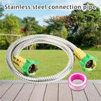 Garden Hose Extender, Leakproof Fitting, Stainless Steel, 10FT - Image 6
