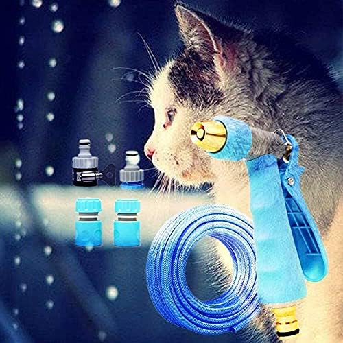 Garden Hose Nozzle Spray Guns Rotating Adjustable Garden Spray Watering Guns Slip Resistant Labor-Saving for Plants Watering Cleaning Showering Pets Watering Gun (Color : 30m Suit) - Image 3