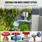 Frienda 4 Sets Outdoor Faucet Lock Hose Bib Spigot Lock,Round,Silver - Image 5