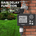 Digital Programmable Water Timer, Garden Hose Sprinkler Timer for Irrigation and Watering Systems, 1 Outlet - Image 4