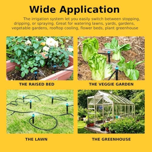 Ejoyous 30m/98.4ft Quick Connect Drip Irrigation System Kit - Image 4