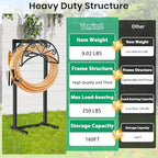 TomCare Garden Hose Holder Detachable Metal Water Hose Holder Hose Hanger - Image 2