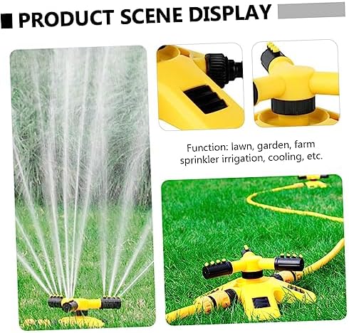 2Pcs Garden Hose Sprinkler Rotating Spray Nozzles Adjustable Plastic - Image 2