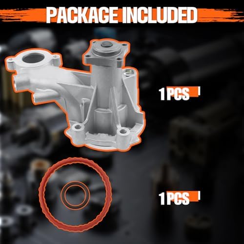 AW6701 Professional Engine Water Pump w/4 Bolt Pulley Flange Compatible With Ford F-150 2014-2011, Mustang 2014-2011 5.0L V8 Replace#1253270, 43014 - Image 5