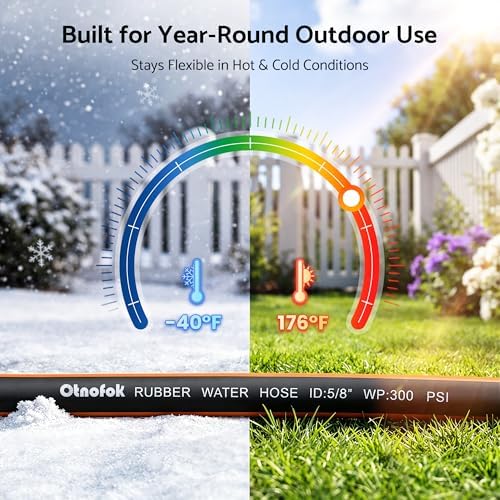 Heavy Duty Garden Hose 100 ft x 5/8", 5-Layer Hybrid Water Hose - Image 4