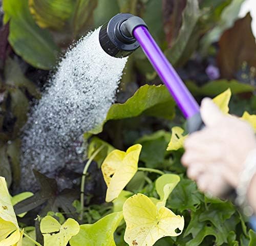 Dramm Rain Wand with One Touch Thumb Valve – Gentle Full Flow Shower Head Watering Wand for Garden Hose, Aluminum Construction – 16 Inch – Blue - Image 3