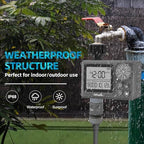 TiFFCOFiO New Sprinkler Timer Outdoor, Digital Programmable for Garden Hose, Irrigrtion Timer with Rain Delay and Manual Mode - Image 6