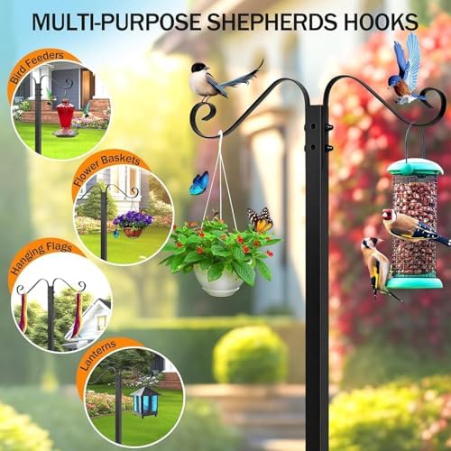 Garden Hose Reel Rack Freestanding Water Hose Hanger Storage with Basket for Patios Gardening Watering Equipment Detachable Stand - Image 4