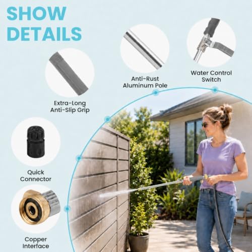 Jet Nozzle for Garden Hose, High Pressure Washer Hose Nozzle - Image 6