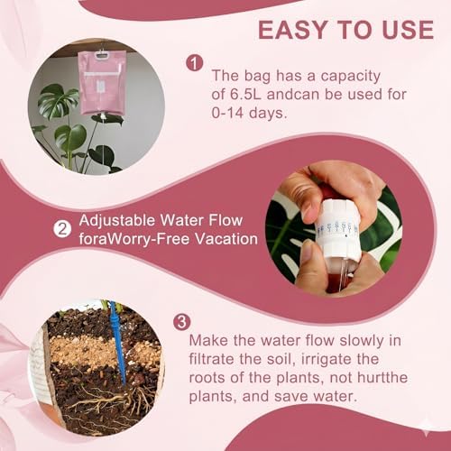 3 Pcs Plant Self Watering Device,6.5L Automatic Vacation Plant Waterer Bag - Image 4