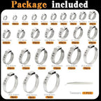 660Pcs 26 Sizes Single Ear Hose Clamps Kit,5.3-36.1mm - Image 5