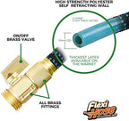 Flexi Hose Expandable Garden Hose with 8 Function Nozzle, 50FT - Lightweight Retractable Garden Hose, Water Hose - No-Kink Flexibility, 3/4 Inch Solid Brass Fittings and Double Latex Core - Image 4