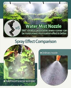 Reptile Mister Automatic Misting System, Reptile Humidifiers for Terrariums, Reptile Misting System with Programmable Timer & 6PCS Adjustable 360° Nozzles, for a Variety of Reptiles/Amphibians/Herbs - Image 3