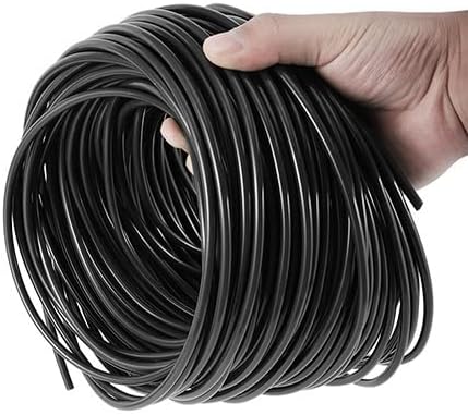 4/7mm Hose Garden Watering 1/4" PVC Hose Micro Drip, for Irrigation Pipe Tubing Lawn Balcony Plants Flower Greenhouse Pipe (Color : 1/4'' 4-7mm Hose, Size : 20M) by Unknown