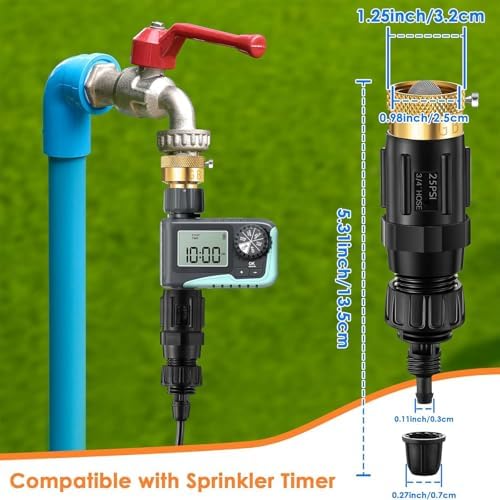 8Pack 25 Psi Pressure Regulator with 1/4“ Drip Irrigation Connector - Image 6