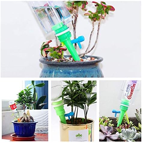 Irrigation Dripper 5 PCS Garden Potted Plants and Flowers Automatic Watering Device Irrigation Dripper Plastic Adjustable Nozzle with Bracket (Color : 4L/H) - Image 5