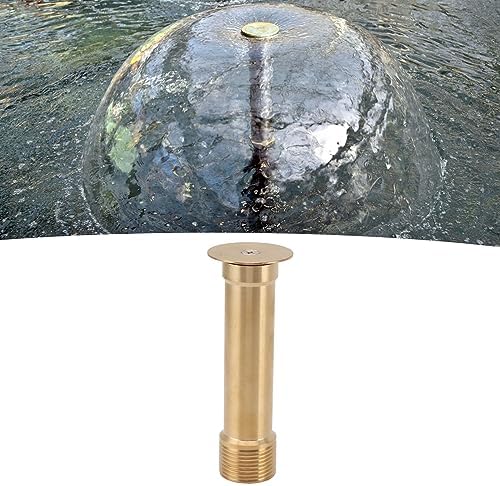G3/4in 10.4CM Garden Water Hose Nozzle, Adjustable Mushroom Fountain Spout, Brass Bell Fountain Accessories for Garden, Pond - Image 4