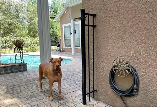 Zeckos Sun Face Garden Hose Holder, 12 Inch Diameter Bronze Cast Iron - Image 4