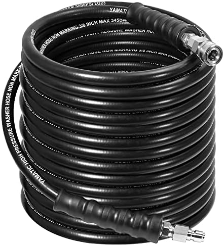 YAMATIC 3/8 Inch Pressure Washer Hose, 5000 PSI, 100 FT by YAMATIC