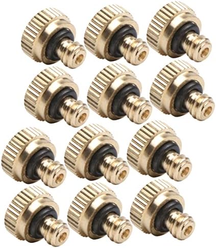 SUPVOX 48pcs Outdoor Cooling Fan Misters Brass Misting Nozzles Spray Mister Nozzle by SUPVOX
