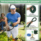25 FT Non-Expanding Garden Hose, 2026 New Upgrated Non-Expandable Garden Water Hose - Ultra-Light & Flexible Burst-Resistant, Kink-Free Garden Hoses, All-Weather Use for Lawns, Gardens,Outdoor - Image 4