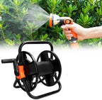 Garden Hose with 20m Storage Cart and Wall Mount Plastic and Metal Construction Space-Saving Design for Small Gardens and Patios Easy Wind-Up Handle - Image 6
