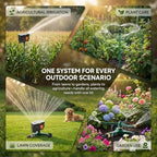 3-in-1 Lawn Sprinkler System with Adjustable 16-30" Riser - Image 7