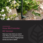 Yard Butler IHBE-6KD Garden Hose Bib Extender - Durable Hose Stand for Keeping It Elevated - Convenient Garden Accessory - Rust-Resistant - Anti-Kink Design - Easy Installation - Image 2
