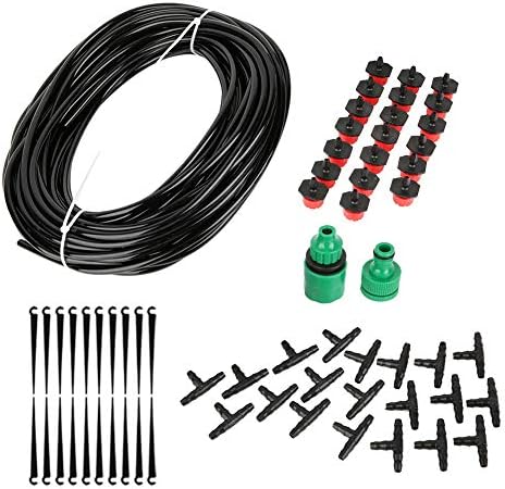 20M Micro Drip Irrigation System, Automatic Watering Plant Hose Kit, Self Watering Garden Hose with Timer, Adjustable Drip Hose for Pots Hanging Baskets Greenhouse Plants - Image 3