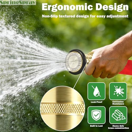 2 Inch Fire Hose Nozzle Brass NPSH/NPT Nozzles 108GPM 100PSI - Image 5