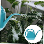 Green Plastic Long Spout Watering Can for Indoor Garden Plants - Image 3