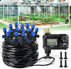 HIRALIY 59FT Drip Irrigation Kit with Water Timer, Quick-Connect by HIRALIY