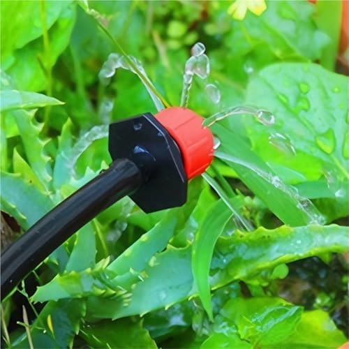 Drip Irrigation Emitters 300-600pcs Plant Irrigation Drippers Sprinklers 8 Hole Adjustable Water Dropper Head Automatic Drip(500pcs) - Image 6