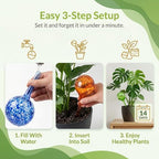 Large Plant Watering Globes 6 Pack – Jumbo Self Watering Bulbs, 350ml Set - Image 5